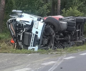Wypadek na trasie Kolbuszowa - Mielec na Podkarpaciu