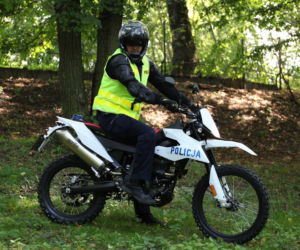 Policyjne off-roadowe motocykle Aprilia RX125