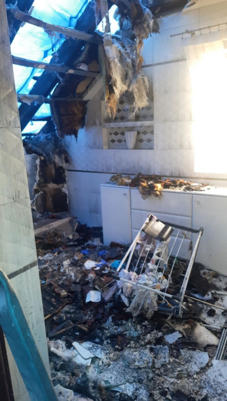 Żywioł pozbawił sześcioosobową rodzinę dorobku życia i dachu nad głową
