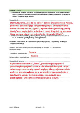 Próbny egzamin ósmoklasisty 2026 CKE: język polski. Odpowiedzi i arkusze CKE z polskiego [12.01.2026]