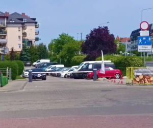Mur między osiedlami w Szczecinie