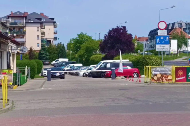Mur między osiedlami w Szczecinie