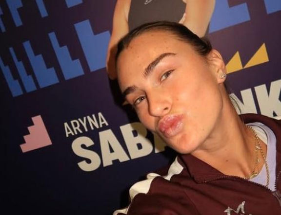 Aryna Sabalenka i jej twarz z bliska
