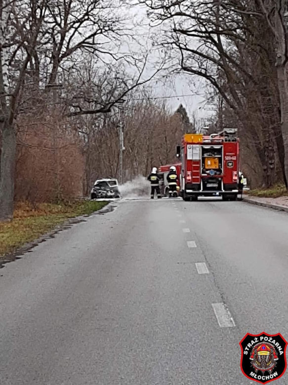 Pożar radiowozu