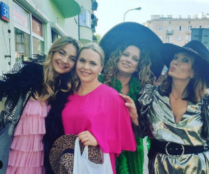 Przyjaciółki 14 sezon. Anka (Magdalena Stużyńska), Patrycja (Joanna Liszowska), Zuza (Anita Sokołowska), Inga (Małgorzata Socha)