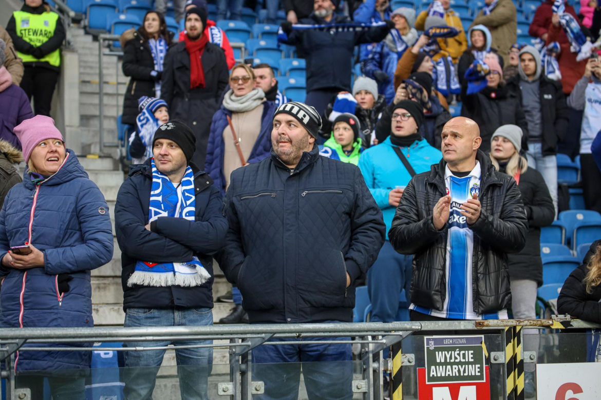  Tak bawili się kibice na meczu Lech Poznań - Piast Gliwice