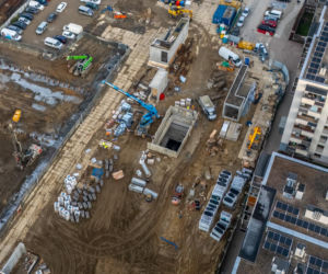 Budowa metra linii M2 na Chrzanowie w Warszawie