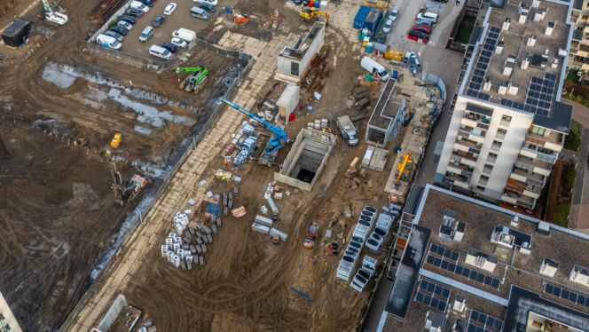 Budowa metra linii M2 na Chrzanowie w Warszawie