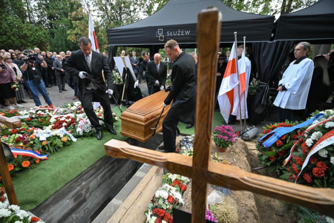 Alaksandr Milinkiewicz spoczął na warszawskich Powązkach