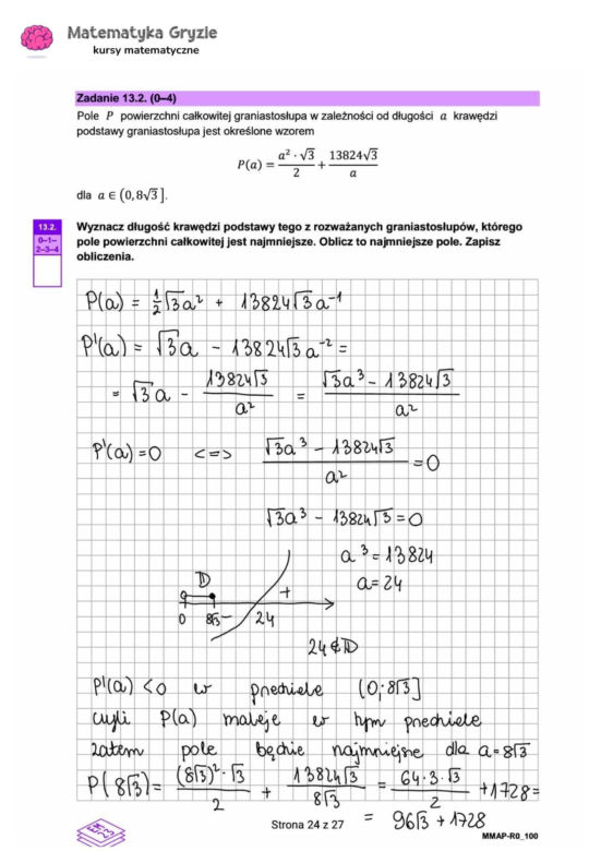 Matura 2024 - matematyka rozszerzona
