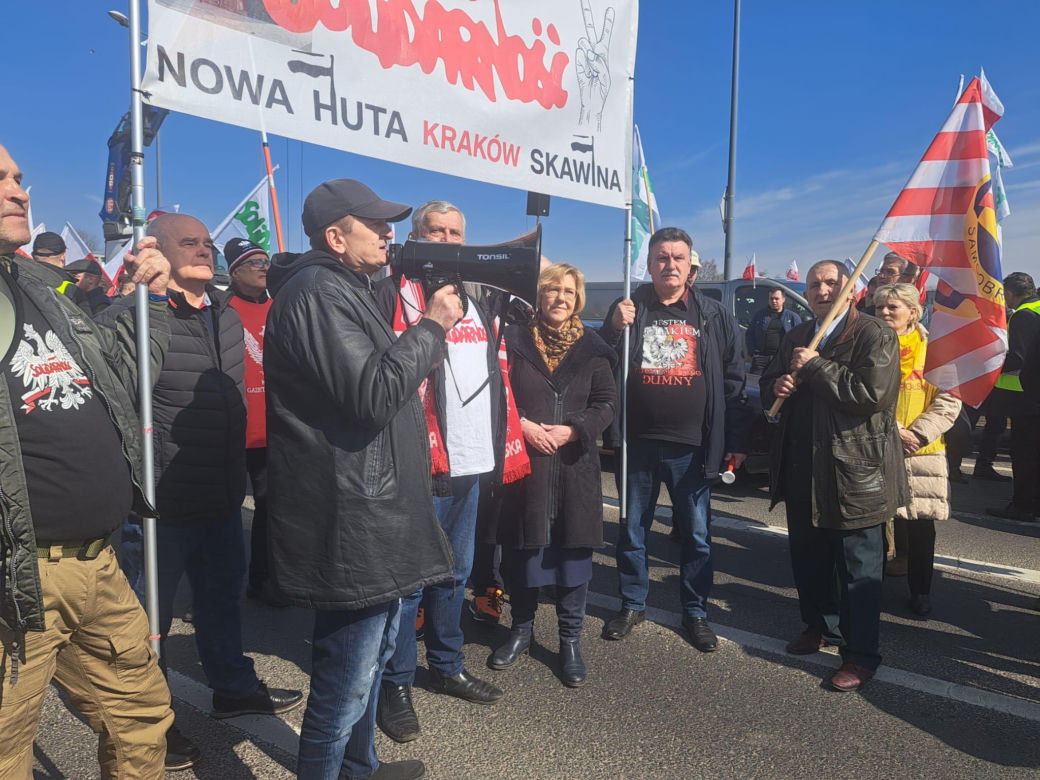 Protest rolników w Krakowie. 20.03.2024