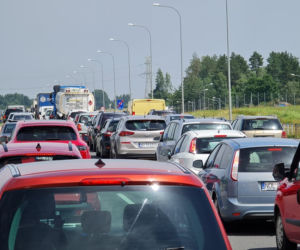 Wójtowo. Utrudniena na DK 16