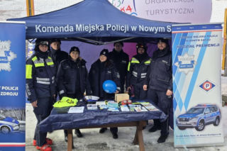 Policja na nartach pilnuje porządku w ośrodku PKL Jaworzyna Krynicka