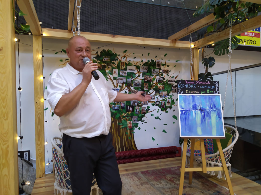 Fotorelacja z wernisażu wystawy prac malarskich Tomasza Stańczuka w Cafe Fryderyk Siedlce