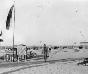 Plaża w Świnoujściu w 1938 roku