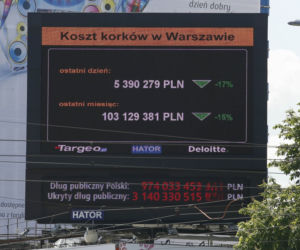 Licznik kosztów korków w Warszawie
