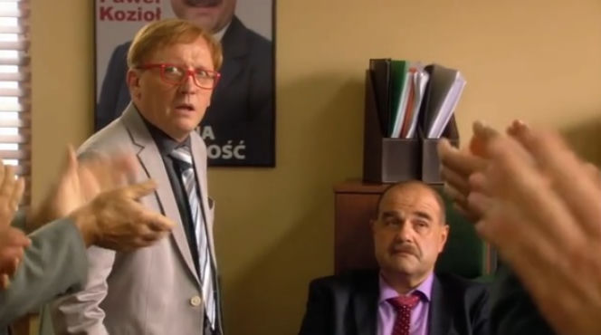 Ranczo 9 sezon odc. 115. Czerepach (Artur Barciś), senator Kozioł (Cezary Żak)