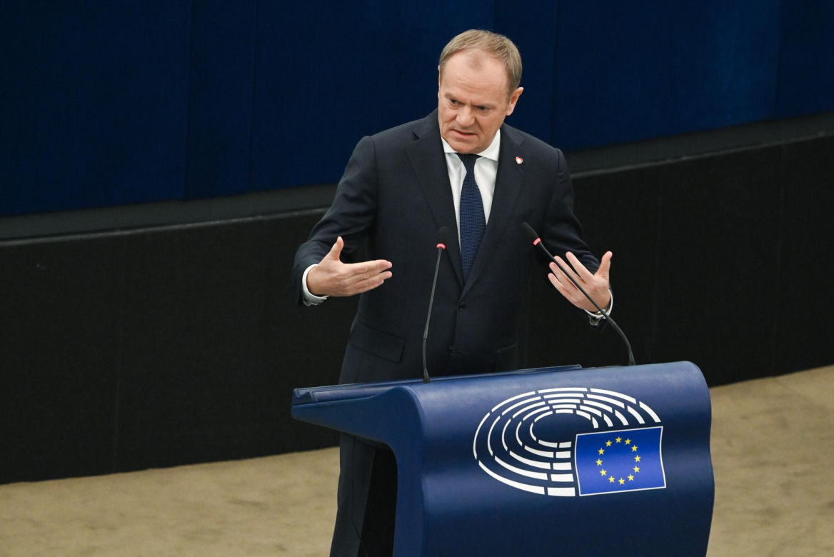 Wystąpienie Tuska w Parlamencie Europejskim