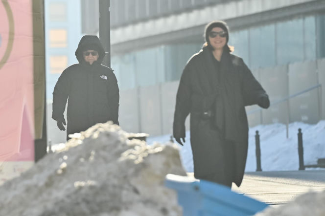 Marek Kondrat z żoną i córką w Warszawie