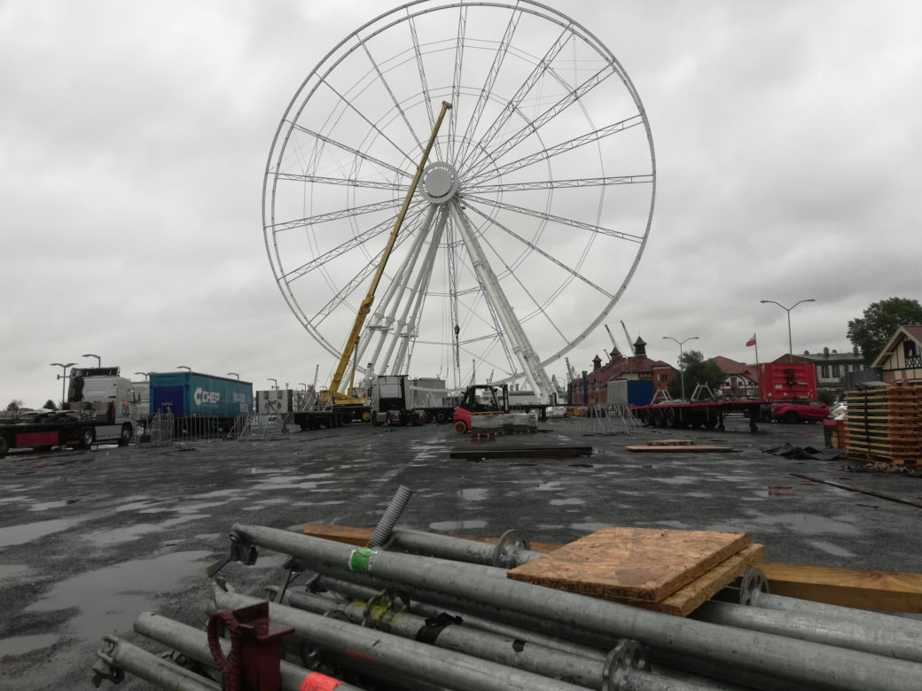 Wheel of Szczecin znika z panoramy Szczecina