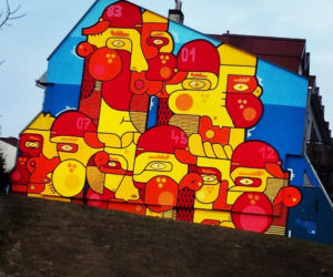Mural w wąwozie Czuby/LSM