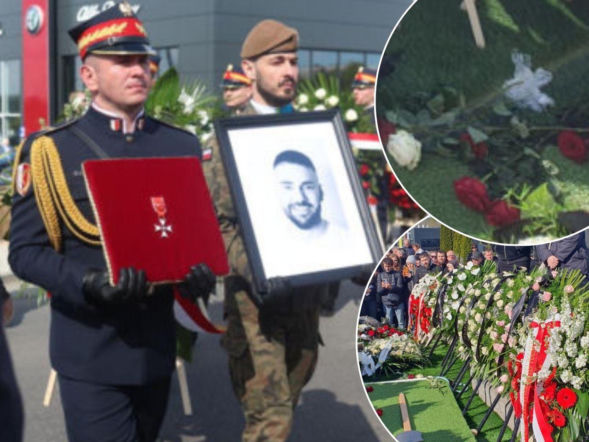 Morze biało-czerwonych kwiatów na grobie Litewki. Wieńce od polityków i skromne różyczki  