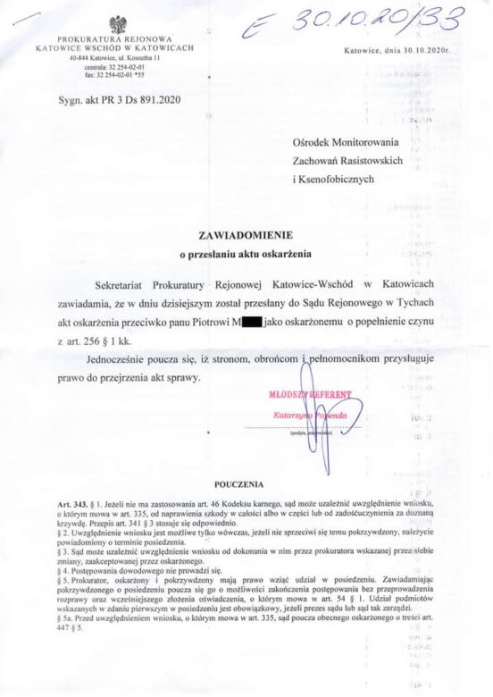 "Kupię maczetę i zrobię im krwawy Śląsk". Górnik Piotr M. groził rodzinie z dziećmi! 
