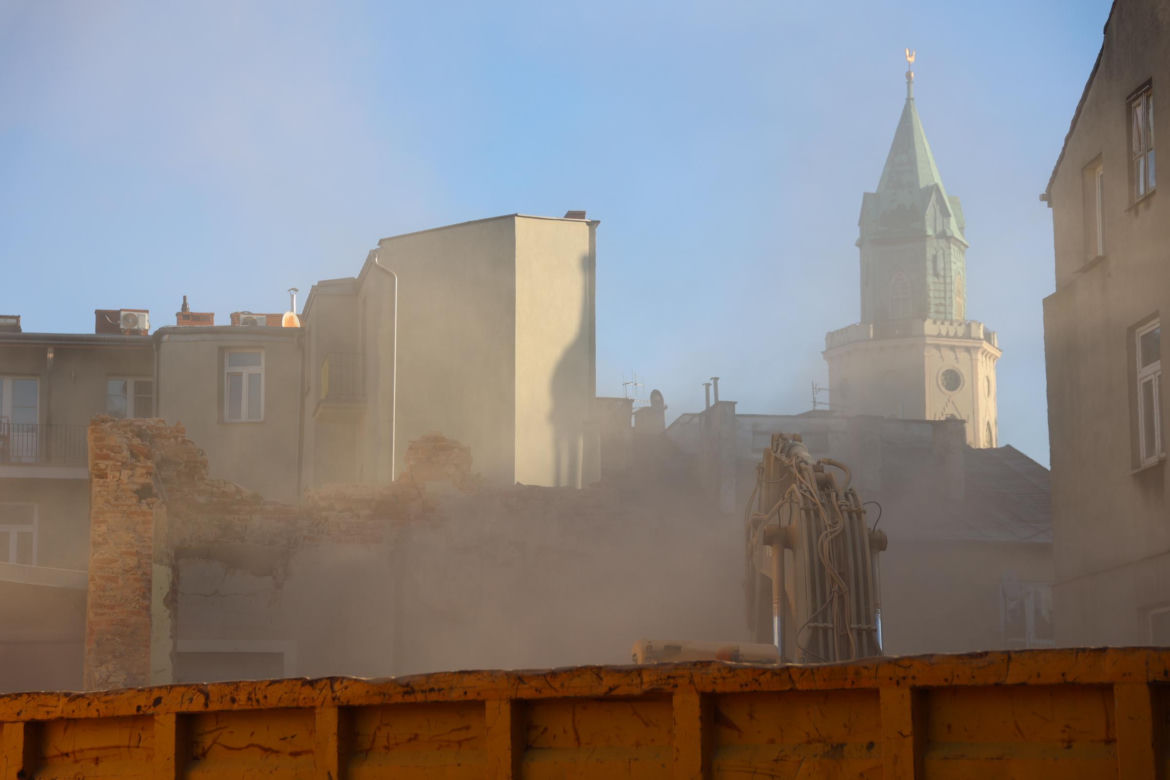 Kamienica przy ul. Bernardyńskiej 10 w Lublinie zniknęła z powierzchni ziemi