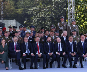 Marta Nawrocka podczas defilady