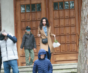 Marta Kaczyńska ze święconką