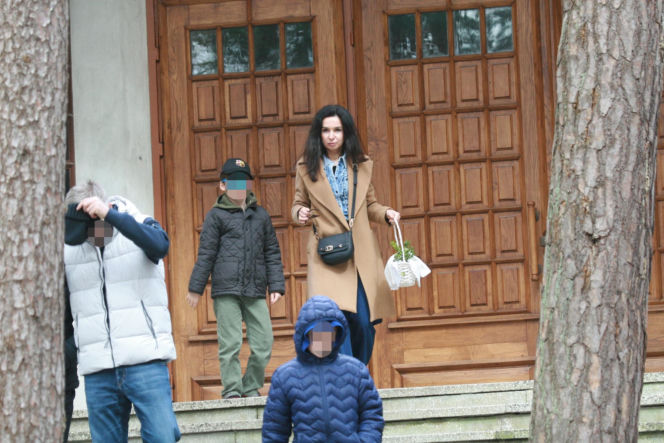 Marta Kaczyńska ze święconką