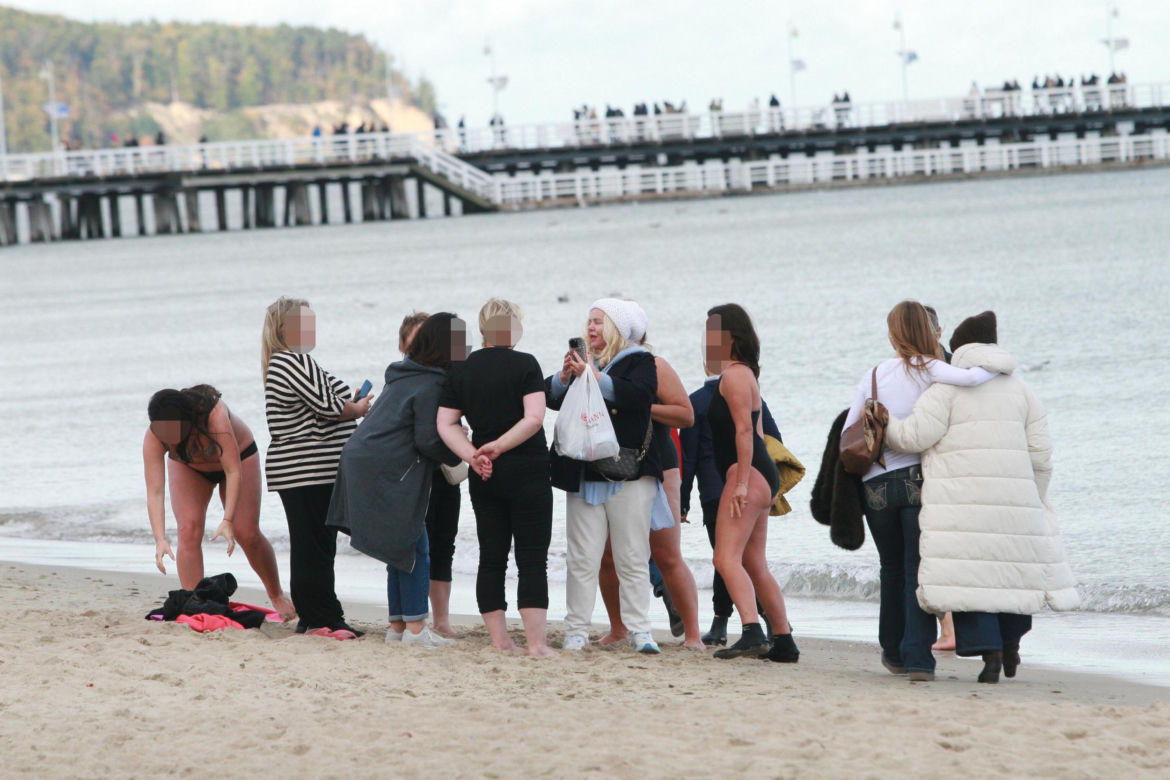 Morsy dorwały Joannę Kurowską na plaży