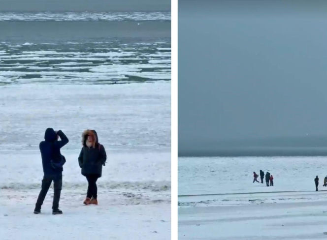 Takie aktywności mogą skończyć się tragedią. Lód nie zawsze jest wystarczająco gruby i stabilny