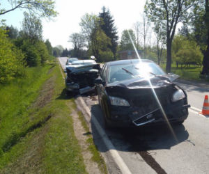 Wypadek w powiecie jasielskim: Pięć osób w szpitalu, w tym dwoje dzieci