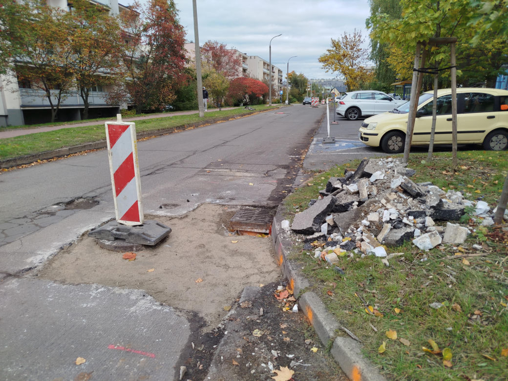 Trwa remont nawierzchni ulic Romanówka i Unitów Podlaskich w Siedlcach
