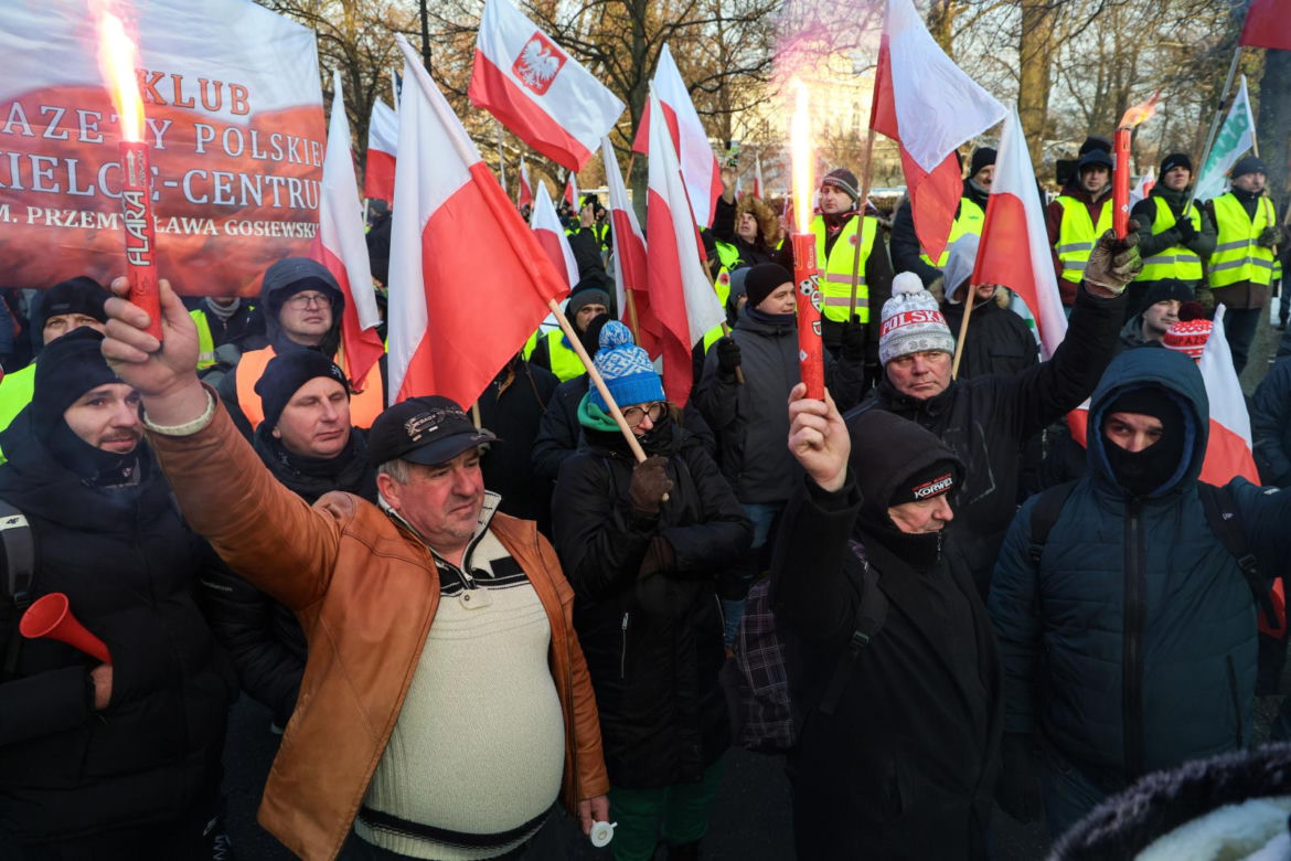 Protest rolników w Warszawie (9.01.2026)