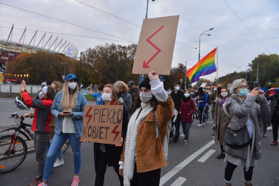 Strajk kobiet w Warszawie