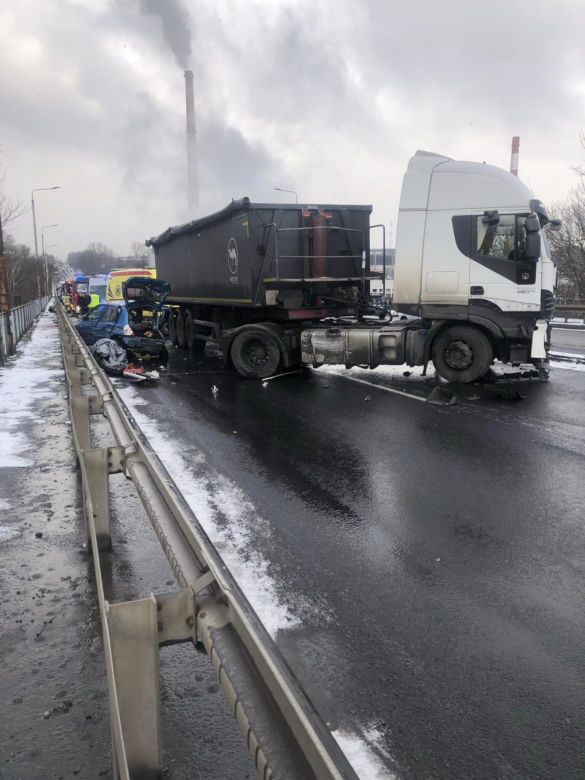 Tragiczny wypadek w Sosnowcu na estakadzie DK94