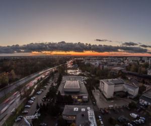 2 Zdjęcia Łodzi z dachu hotelu przy Łąkowej