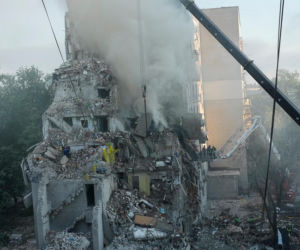 Potężny atak Rosji na Kijów.