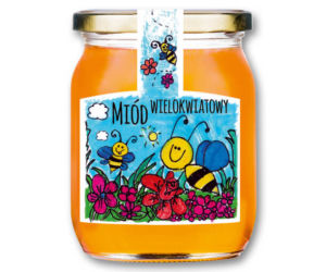 Mazurskie miody - polski miód wielokwiatowy 12,99 zl/650 g