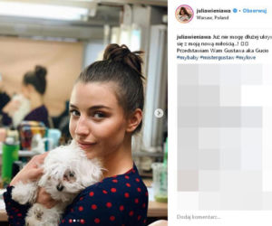 Julia Wieniawa ma nowego pieska Gustawa 
