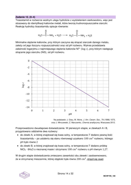 Matura próbna z chemii rozszerzona 2026. ARKUSZE CKE [15.01.2026]