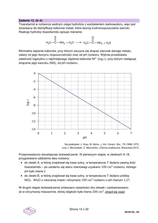 Matura próbna z chemii rozszerzona 2026. ARKUSZE CKE [15.01.2026]