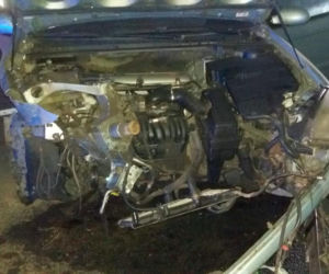 Kompletnie pijany 31-latek rozbił auto w Kaczewie