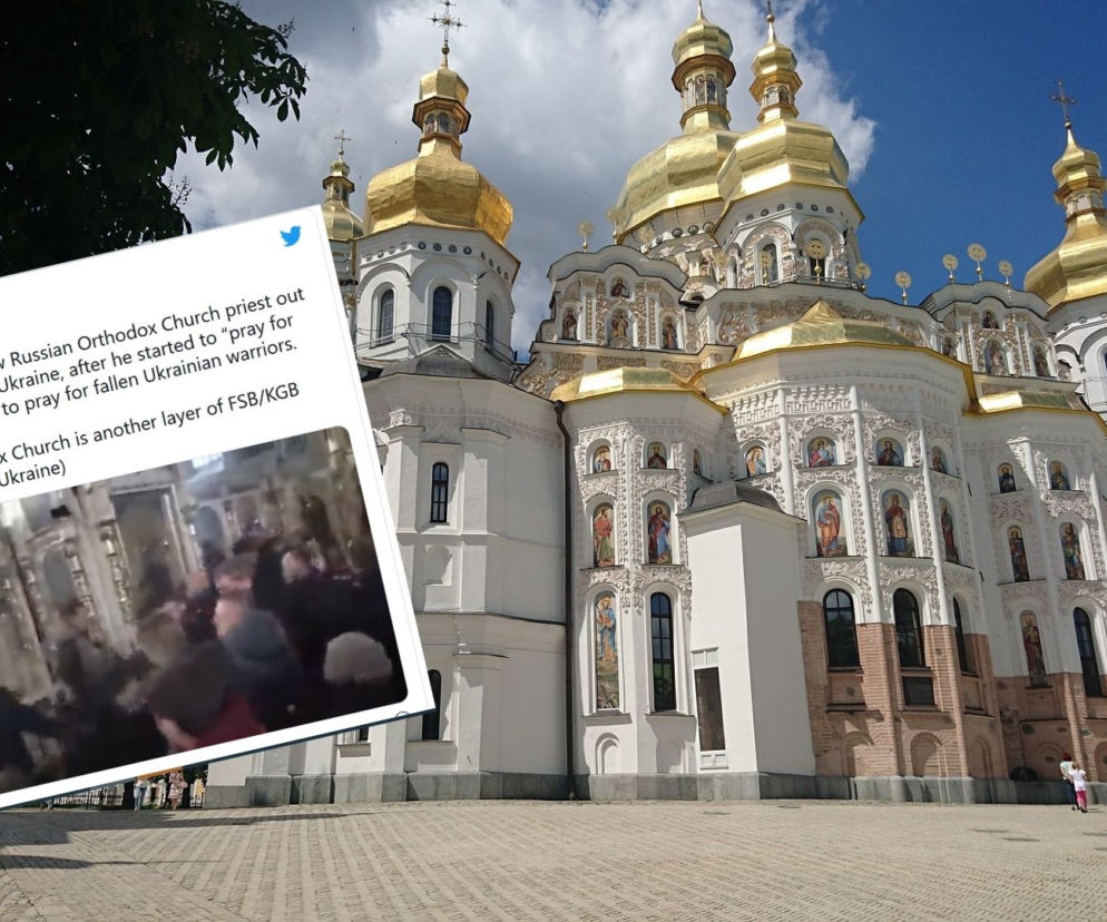 Ukraińcy wyrzucili duchownego z cerkwii bo kazał im się modlić za Putina [NAGRANIE]