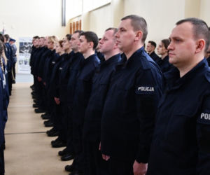 Nowi policjanci w woj. podlaskim. Wśród nich jest 17 kobiet