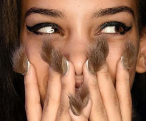 futrzane paznokcie, manicure