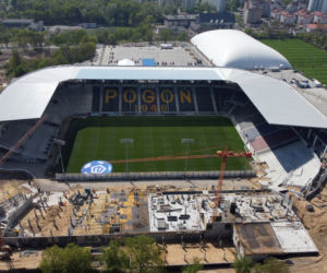 Trwa budowa Stadionu Miejskiego im. Floriana Krygiera w Szczecinie 