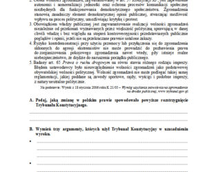 Matura 2013, WOS, poziom rozszerzony